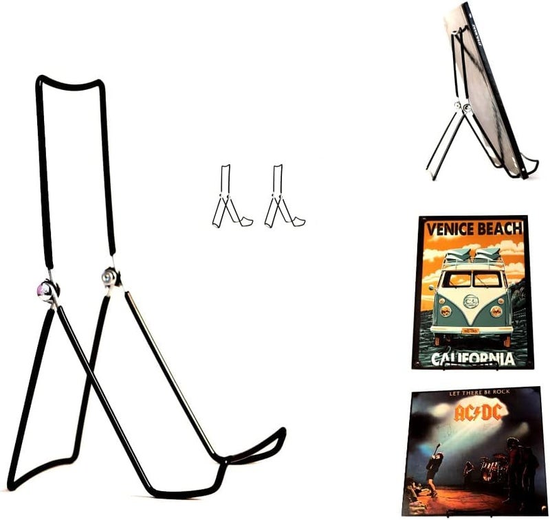 KINGDOM SOLUTIONS MADE IN USA 2-Pack Sturdy & Durable Adjustable Metal Easels to Display Books, Frames, Comics, Plates & More - Unique on the Market - Image 1